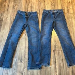 2 pair Children’s Place bootcut jeans size 12